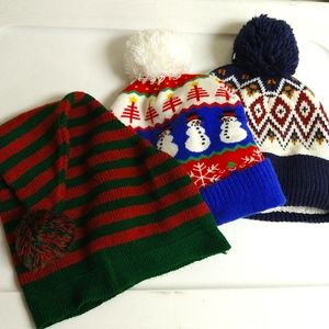 Festive holiday hat bundle